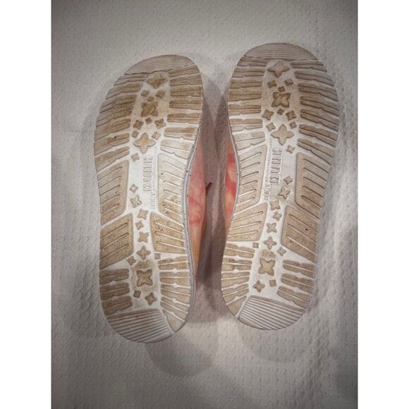 Hey Dude Wendy Tie Dye Lemon Ombre Pink Yellow Shoes Women’s Size 10 - Picture 7 of 15